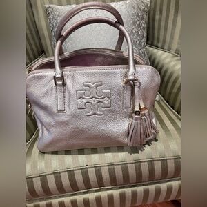 Tory Burch Metallic‎ Leather Handbag